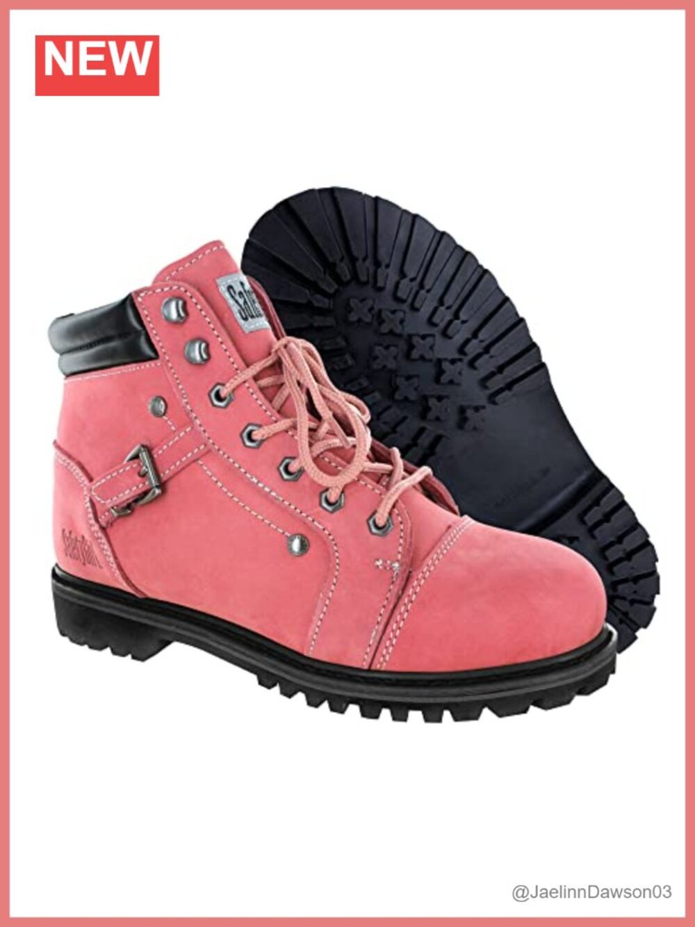 Women's Steel Toe Work Boots Ankle High Water Resistant Lace Up